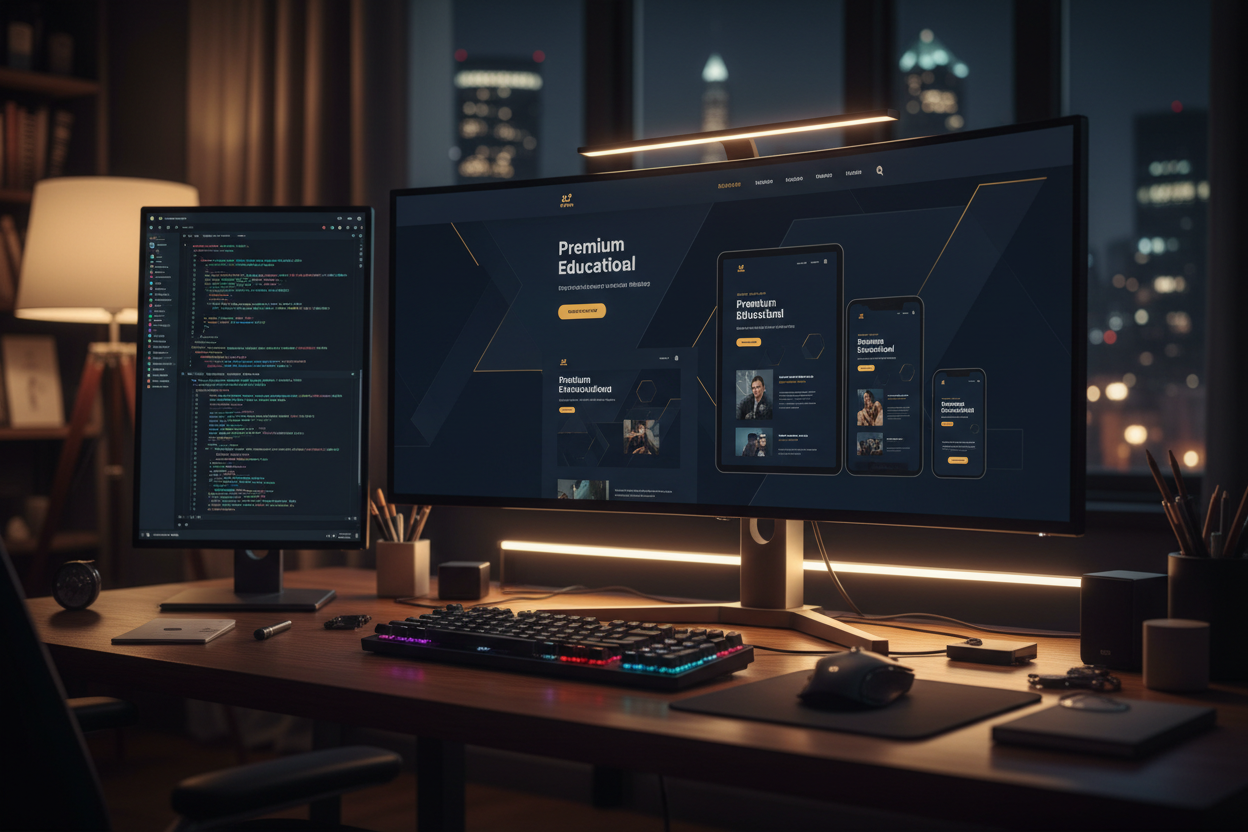 Websites educacionais modernos e responsivos